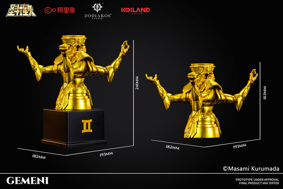 [Warehouse in Stock] Zodiakos Studio - Statue - Saint Seiya - Gold Saint Gemini cloth (Licensed)