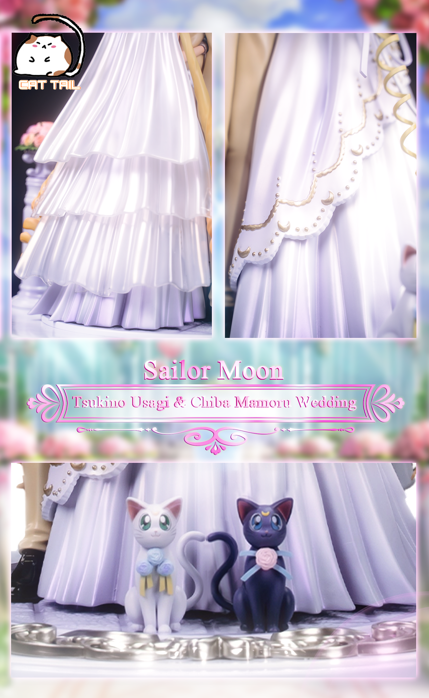 [Pre-Order] CAT TAIL Studio - Statue - Sailor Moon - Wedding Couple Series Tsukino Usagi & Mamoru Chiba's Wedding
