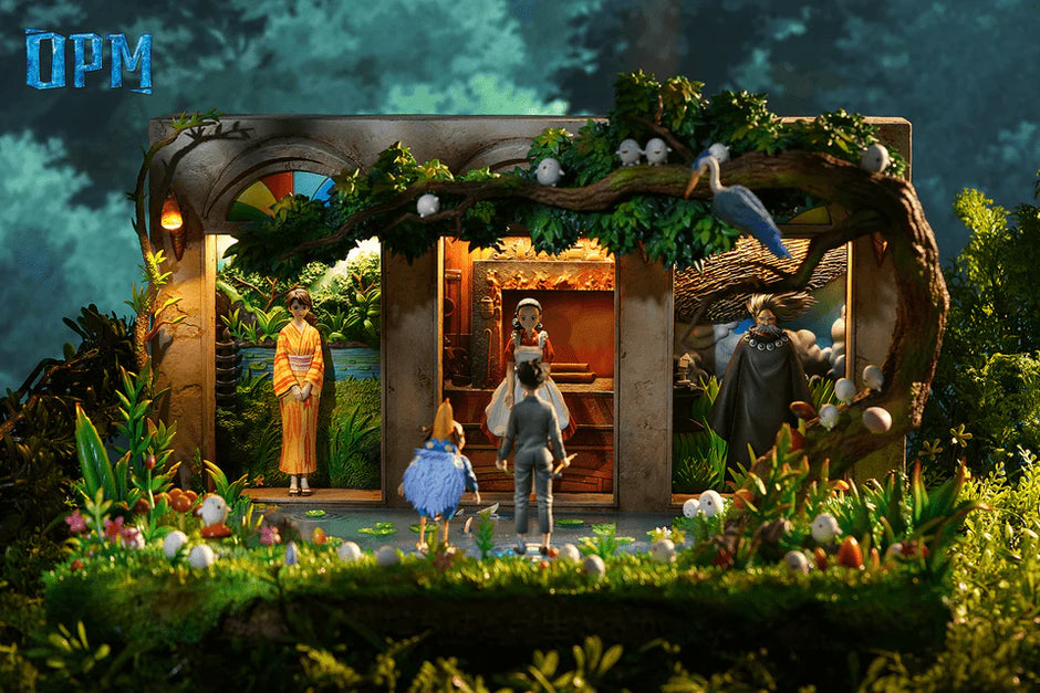 [Pre-Order Closed] OPM Studio - Statue - The Boy and the Heron - Hayao Miyazaki Desktop Series 008 Mahito Maki & Natsuko & Himi & Great Uncle