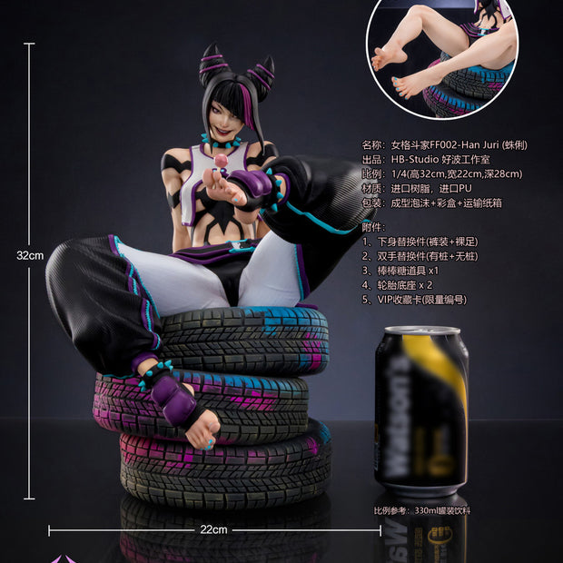 [Warehouse in Stock] HAO BO Studio - Statue - 1/4 Statue Female Fighter FF002 Juri 2.0