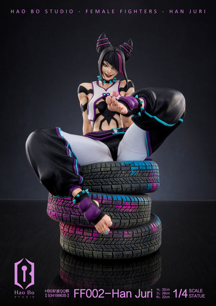 [Warehouse in Stock] HAO BO Studio - Statue - 1/4 Statue Female Fighter FF002 Juri 2.0