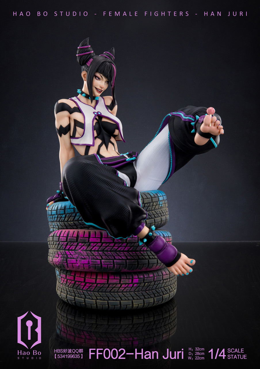 [Warehouse in Stock] HAO BO Studio - Statue - 1/4 Statue Female Fighter FF002 Juri 2.0