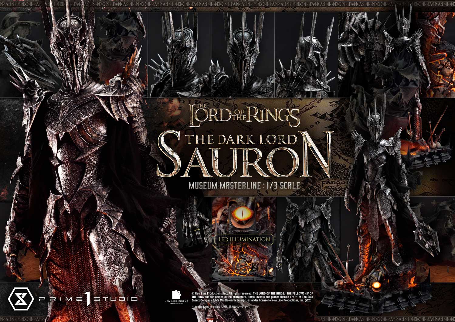 [Pre-Order] Prime 1 Studio - Statue - Lord of the Rings - The Dark Lord Sauron MMLOTR-01 MMLOTR-01S (Licenced)