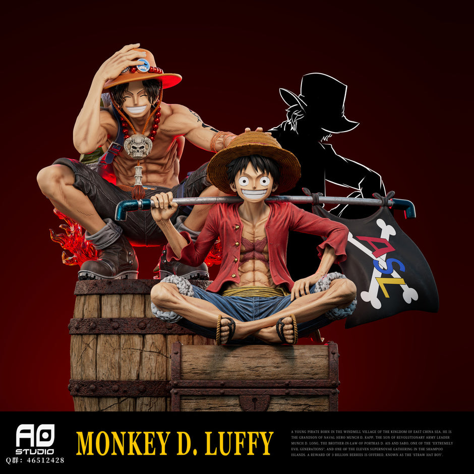 [Warehouse in Stock] AO Studio - Statue - One Piece Three Pirate Brothers Resonance Series - Monkey D. Luffy