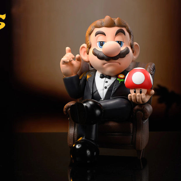 [Warehouse in Stock] VS Studio - Statue - Super Mario Godfather Mario