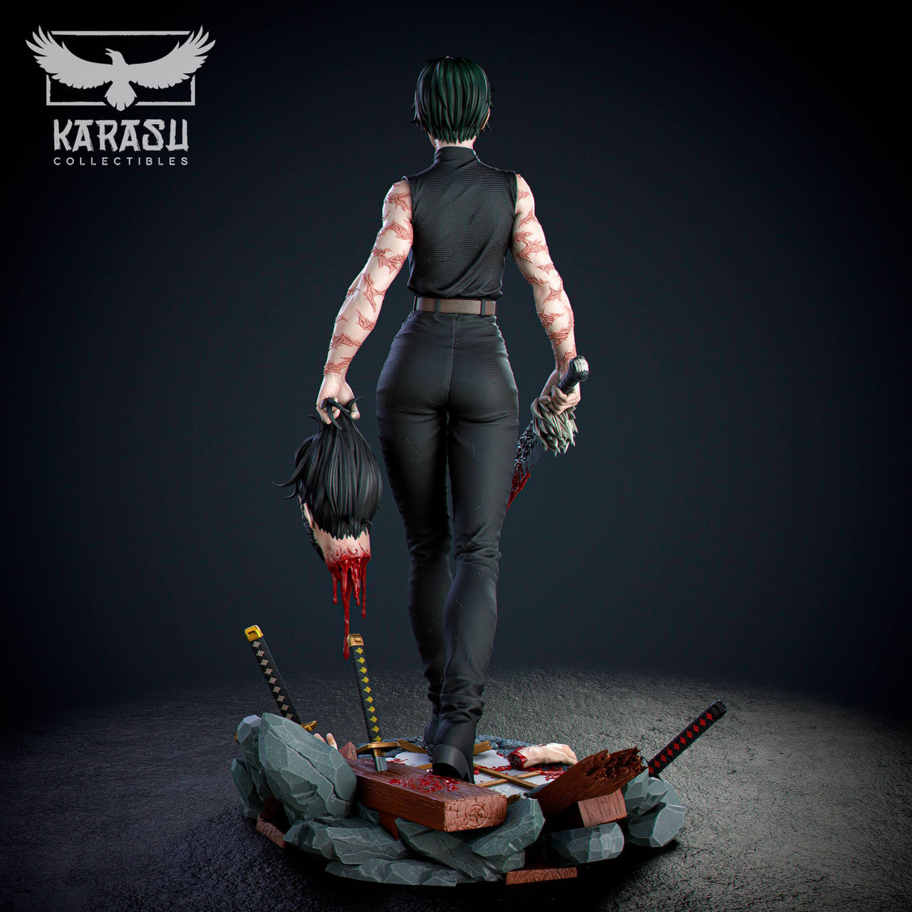 [Warehouse in Stock] Karasu Collectibles - Statue - Jujutsu Kaisen - Zenin Maki