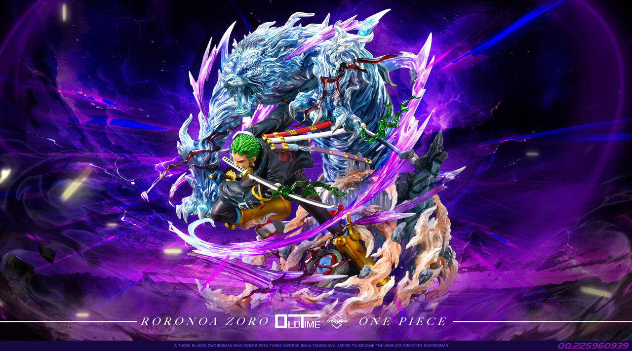 [Warehouse in Stock] ShowMaker & Old Time Studio - Statue - One Piece Egghead Three Sword Style Roronoa Zoro