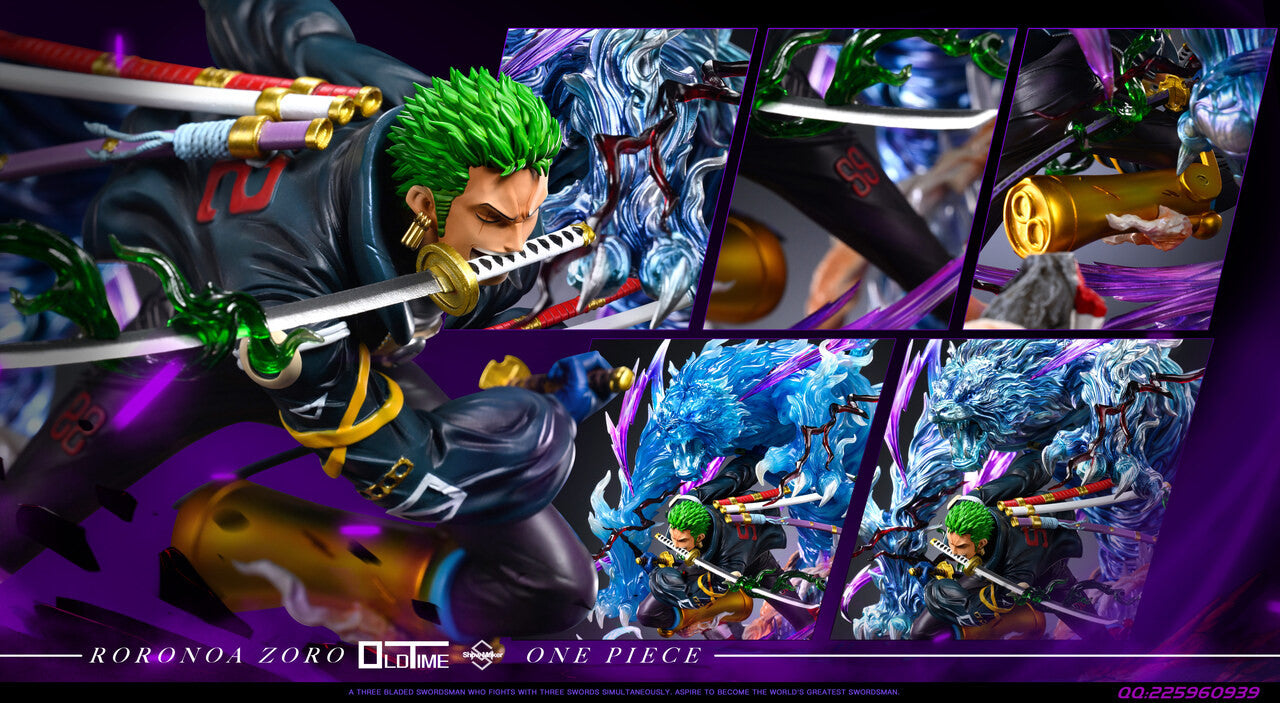 [Warehouse in Stock] ShowMaker & Old Time Studio - Statue - One Piece Egghead Three Sword Style Roronoa Zoro