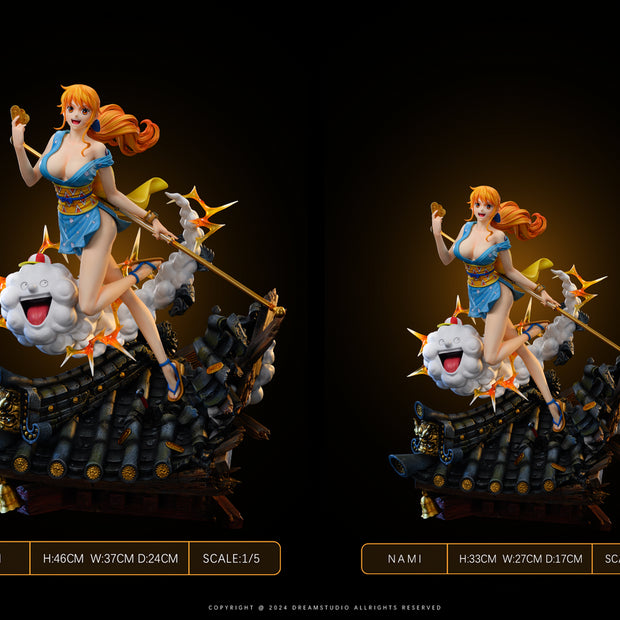 [Warehouse in Stock] Dream Studio - Statue - One Piece Nami Japanese style light statue first