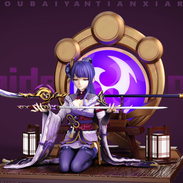 [Warehouse in Stock] FFS Studio - Statue - Genshin Impact Determination or Defeat Raiden Shogun A version