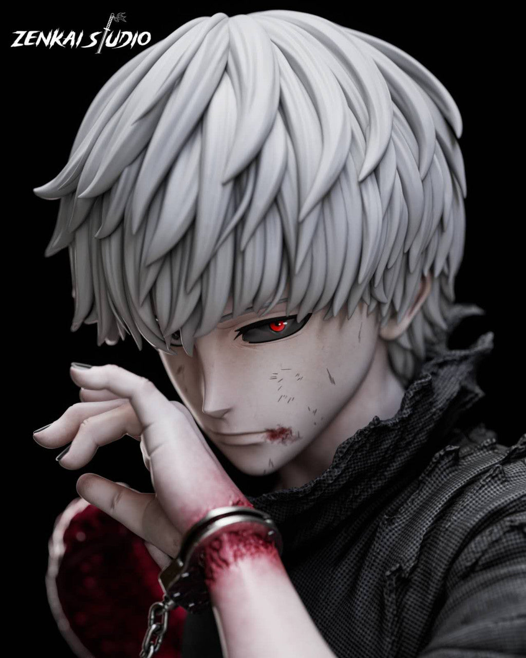 [Pre-Order] ZENKAI Studio - Statue - Tokyo Ghoul - Ken Kaneki 1/1 Bust