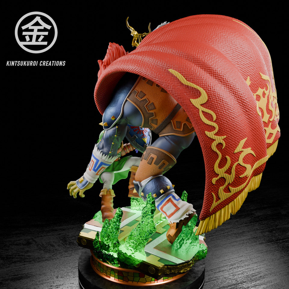 [Warehouse in Stock] Kintsukuroi Creations Studio - Statue - The Legend of Zelda - Link VS Ganondorf with LED