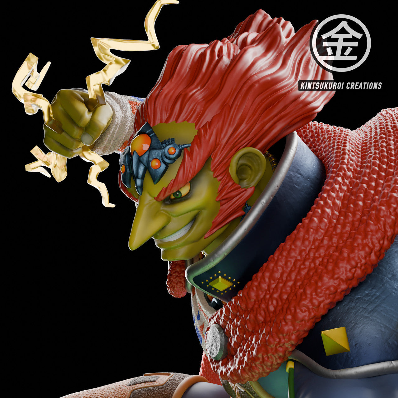 [Warehouse in Stock] Kintsukuroi Creations Studio - Statue - The Legend of Zelda - Link VS Ganondorf with LED