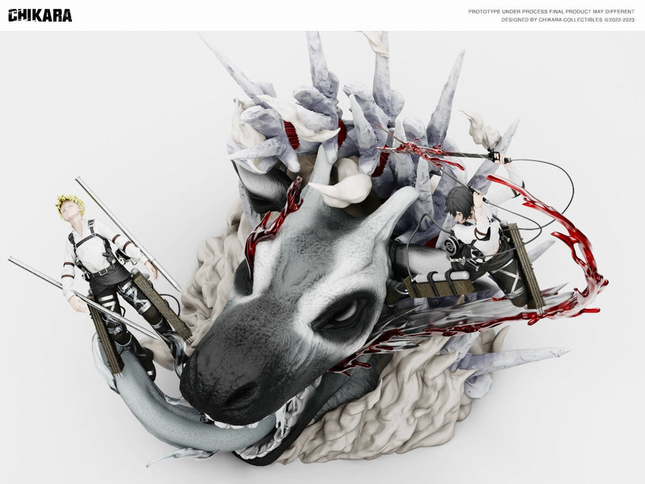 [Warehouse in Stock] CHIKARA Studio  - Statue - Attack on Titan - The Final Battle Mikasa Ackerman & Armin Arlert