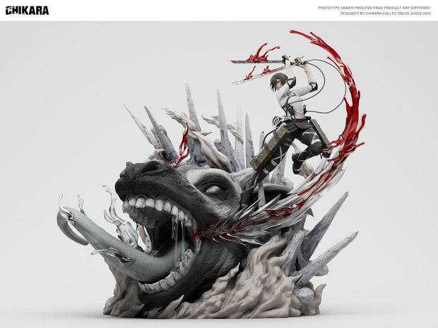 [Warehouse in Stock] CHIKARA Studio  - Statue - Attack on Titan - The Final Battle Mikasa Ackerman & Armin Arlert