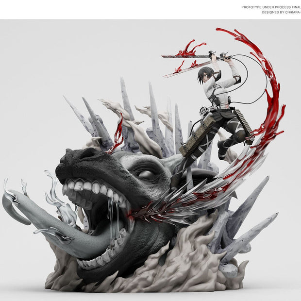 [Warehouse in Stock] CHIKARA Studio  - Statue - Attack on Titan - The Final Battle Mikasa Ackerman & Armin Arlert
