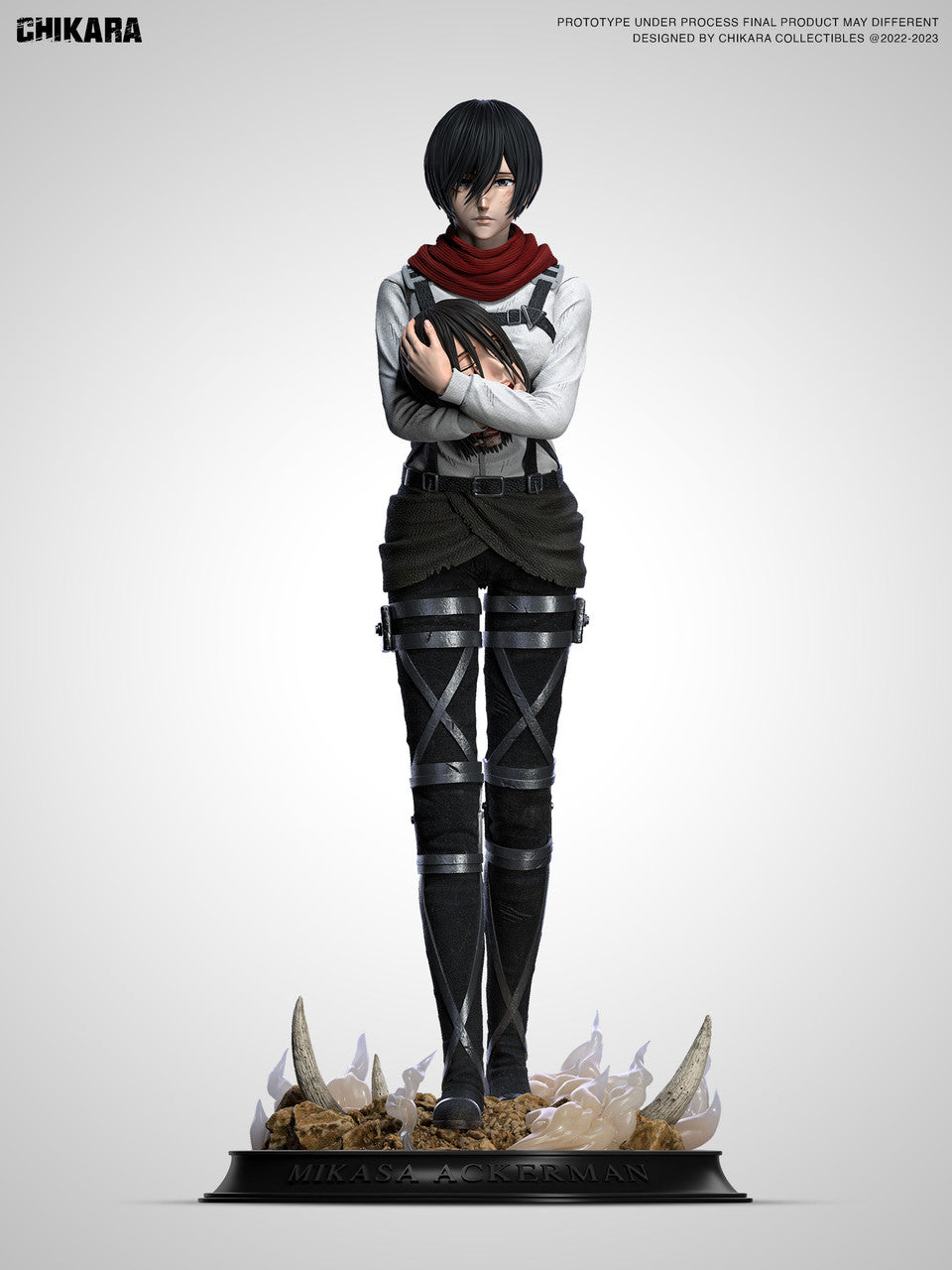 [Warehouse in Stock] CHIKARA Studio - Statue - Attack on Titan - Mikasa Full set