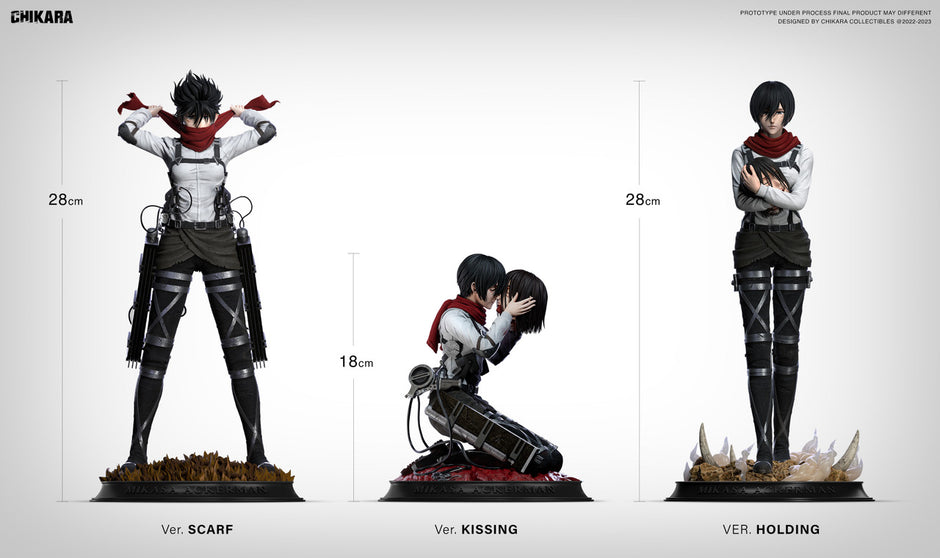 [Warehouse in Stock] CHIKARA Studio - Statue - Attack on Titan - Mikasa Full set