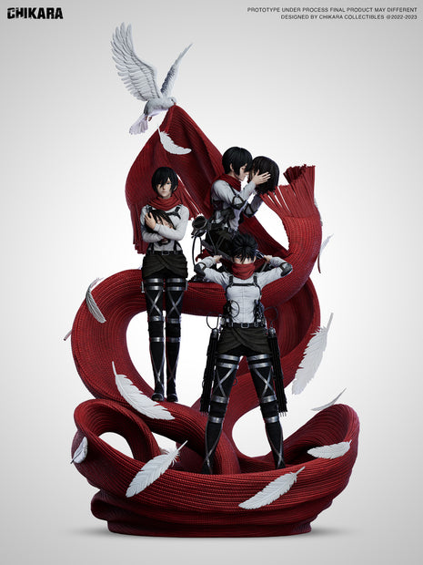 [Warehouse in Stock] CHIKARA Studio - Statue - Attack on Titan - Mikasa Full set
