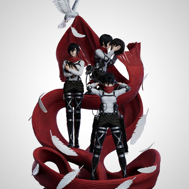 [Warehouse in Stock] CHIKARA Studio - Statue - Attack on Titan - Mikasa Full set