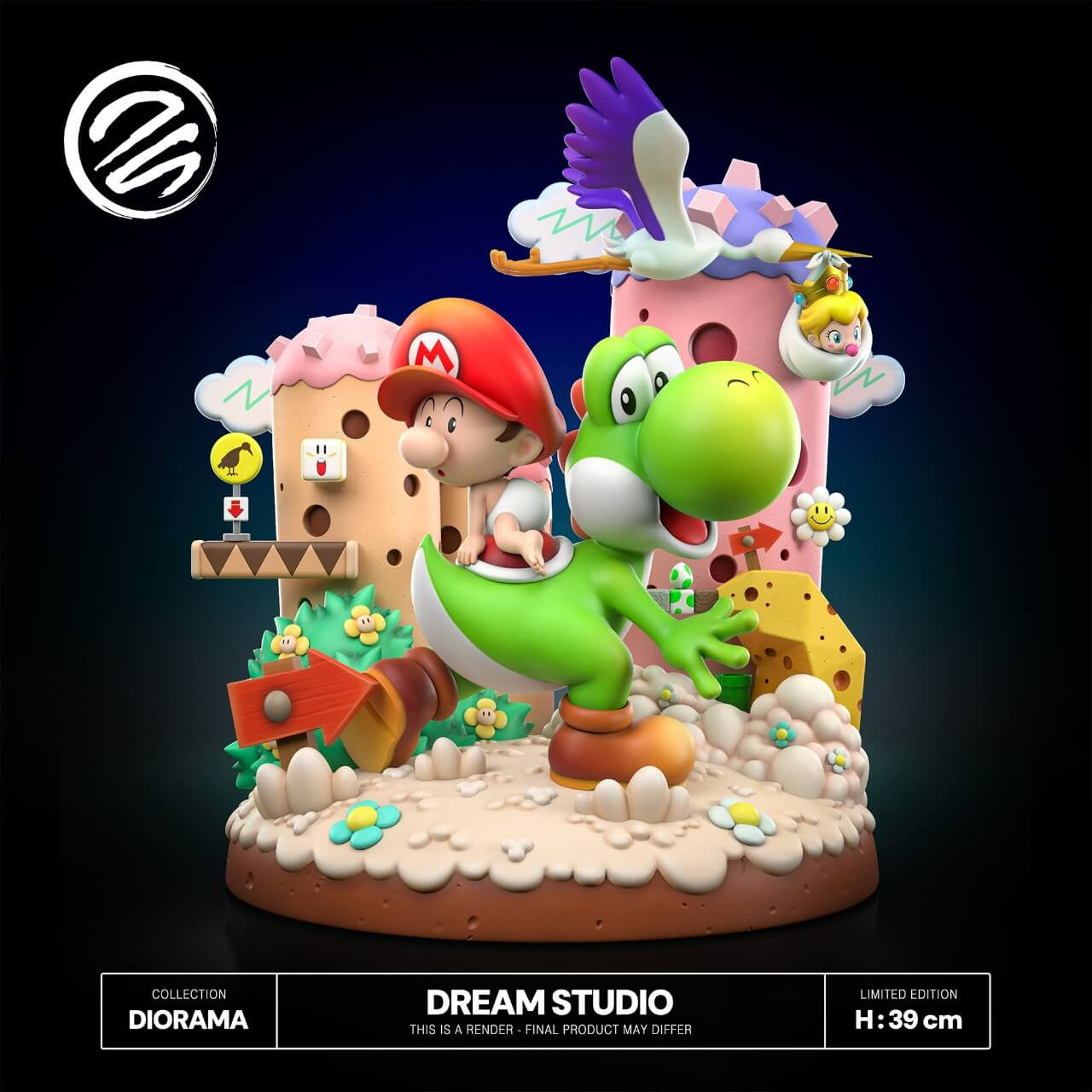[Warehouse in Stock] Dream Studio - Statue - Super Mario Yoshi's Island (Diorama)