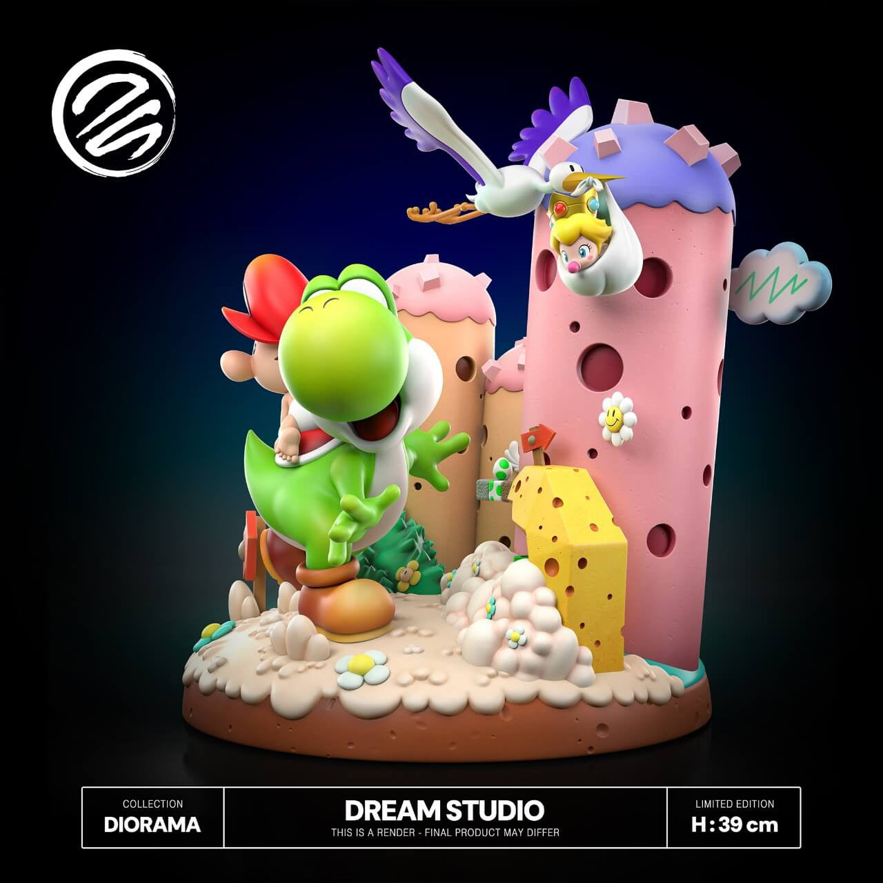 [Warehouse in Stock] Dream Studio - Statue - Super Mario Yoshi's Island (Diorama)
