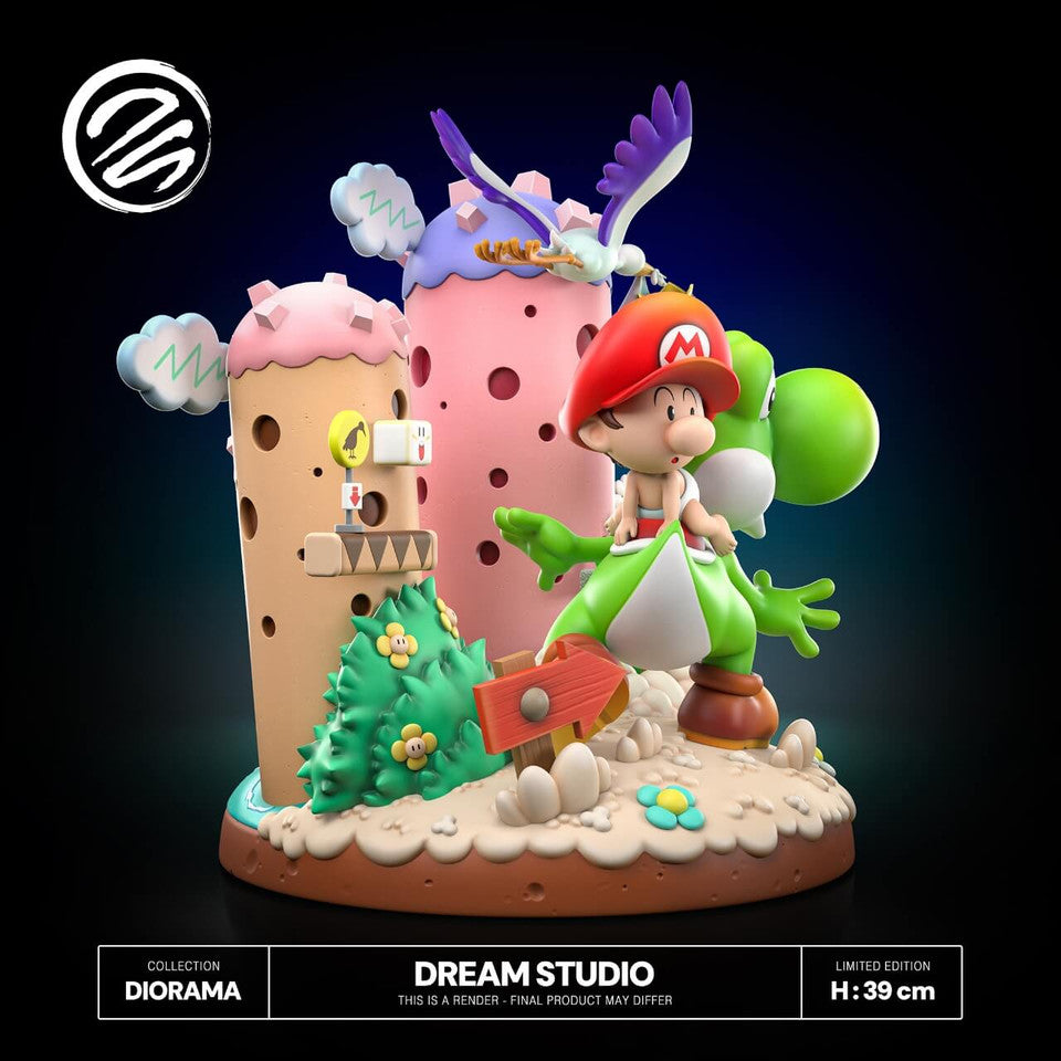 [Warehouse in Stock] Dream Studio - Statue - Super Mario Yoshi's Island (Diorama)