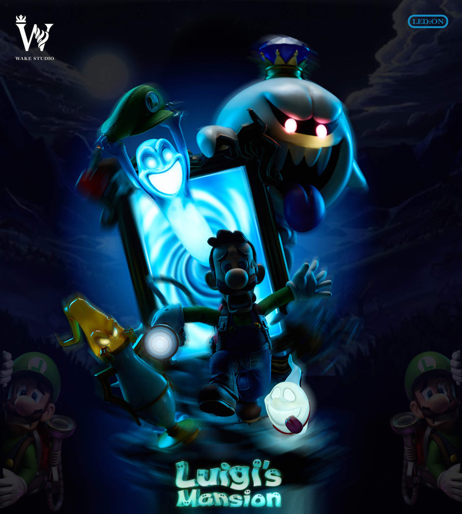 [Warehouse in Stock] Wake Studio - Statue - Super Mario Haunted House Luigi