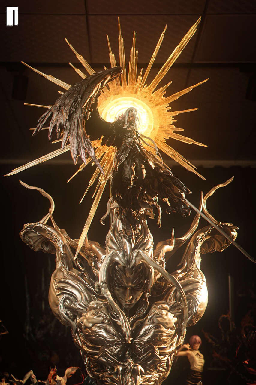 [Warehouse in Stock] Iron Curtain Studio - Statue - Final Fantasy VII Anniversary collection Supreme Collection series Sephiroth