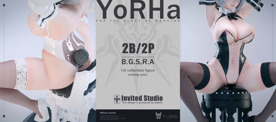 [Warehouse in Stock] YUMS-Collectors Studio - Statue - NieR:Automata - YoRHa Bunny Girl 2B