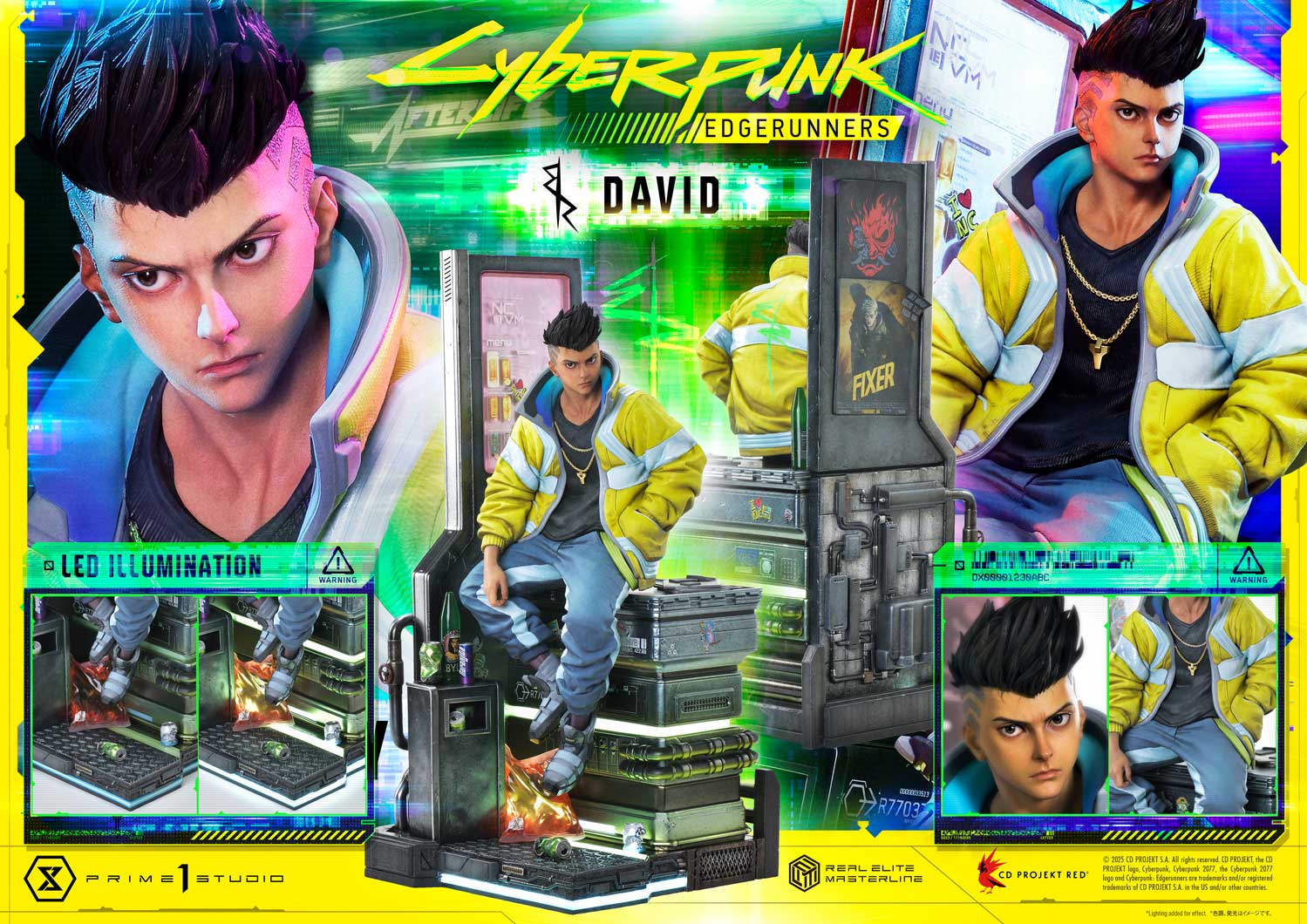 [Pre-Order] Prime 1 Studio - Statue - Real Elite Masterline - Cyberpunk: Edgerunners David - REMCP-02 REMCP-02DX REMCP-02DXS (Licensed)