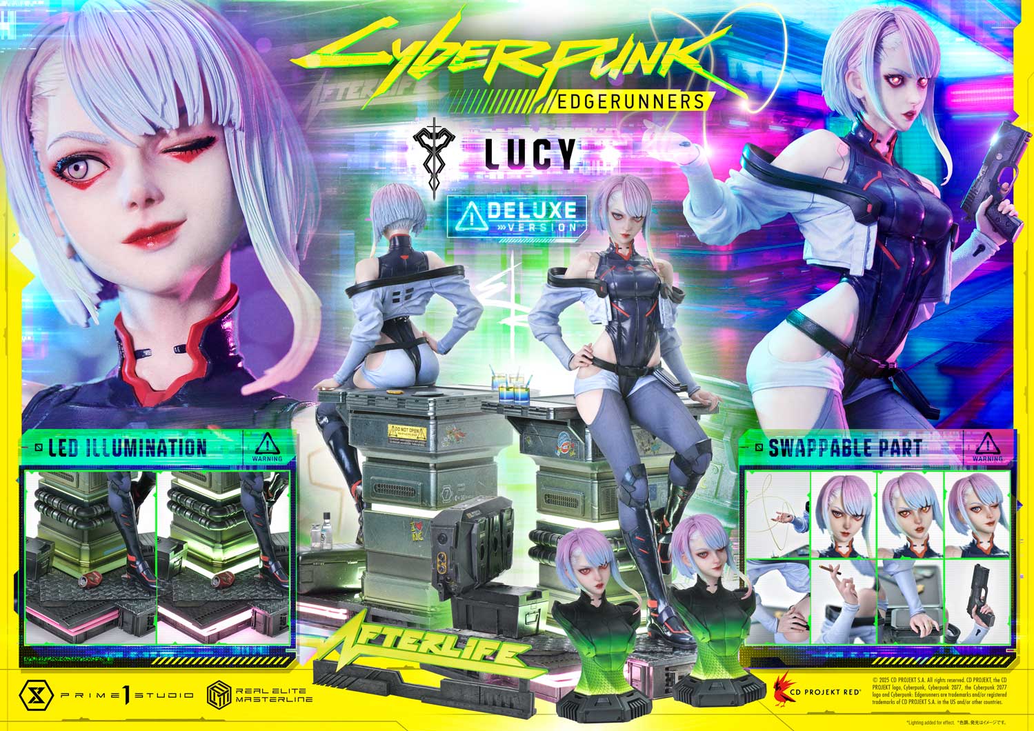 [Pre-Order] Prime 1 Studio - Statue - Cyberpunk: Edgerunners Lucy - REMCP-01 REMCP-01DX REMCP-01DXS (Licensed)