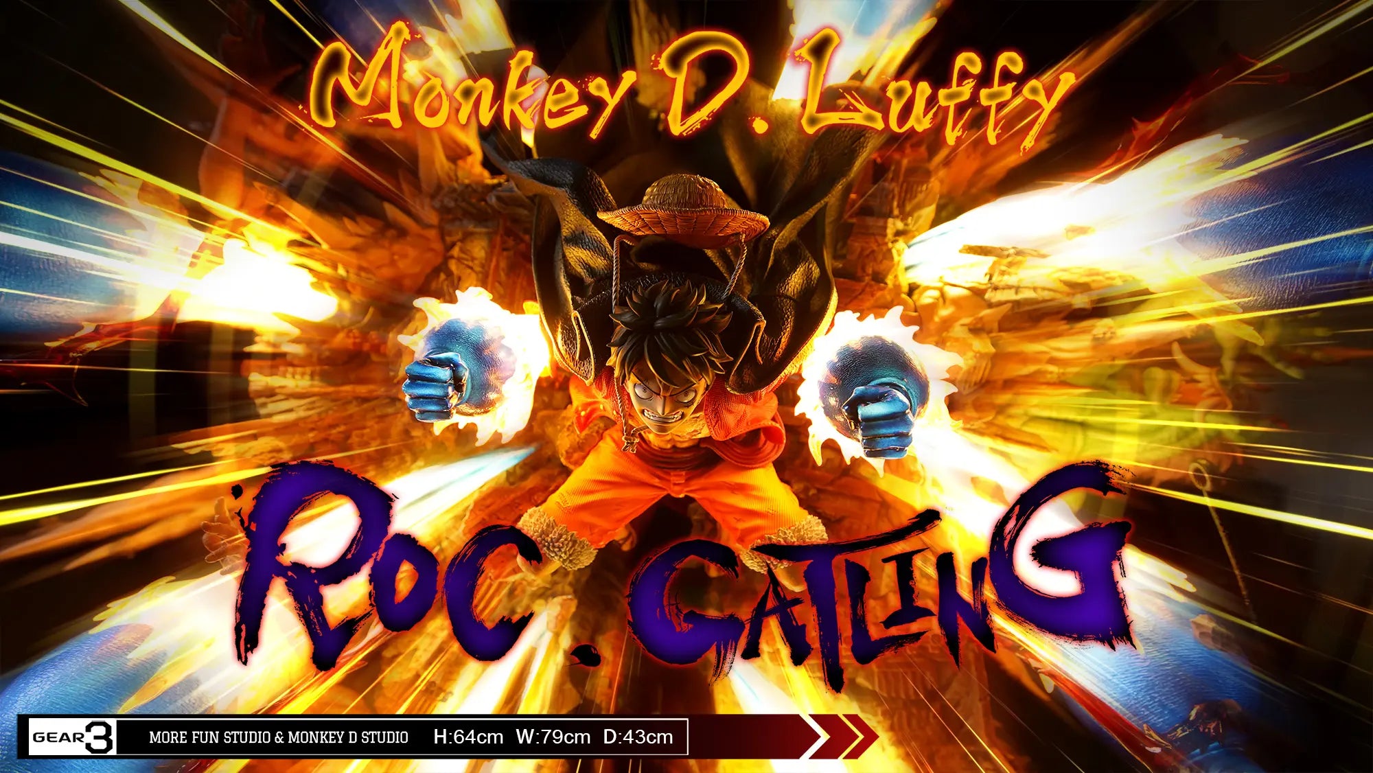 [Pre-Order] More Fun Studio X Monkey D. Studio - Statue - GEAR3 Luffy One Piece