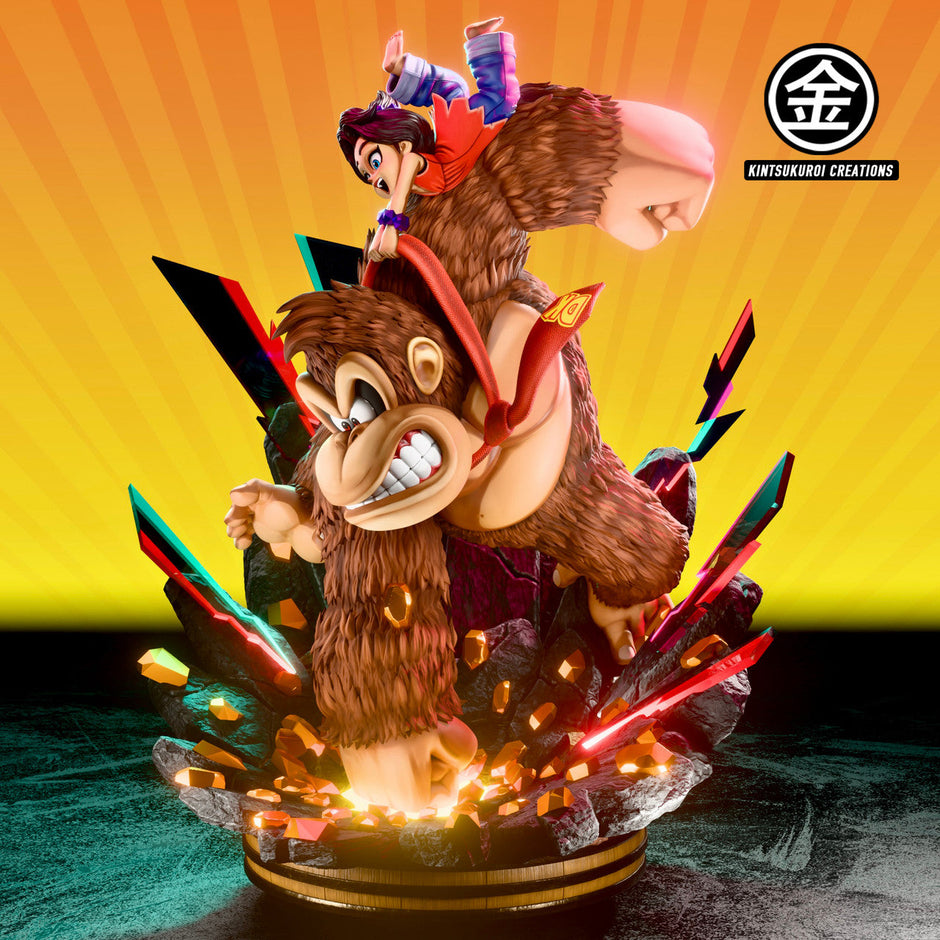 [Pre-Order] Kintsukuroi creations Studio - Statue - Donkey Kong - Bananza DK Bananza Diorama