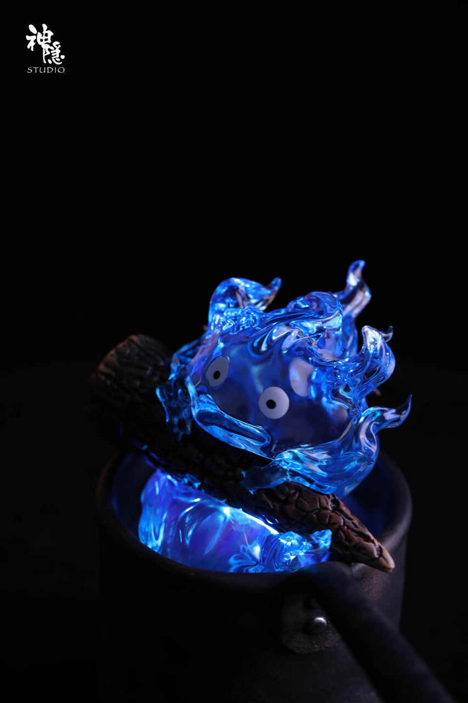 [Warehouse in Stock] Shen Yin Studio - Statue - Howl's Moving Castle - Blue Calcifer with LED