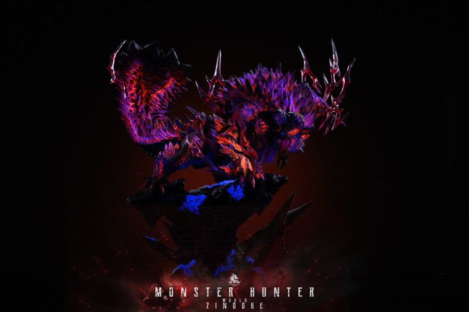 [Pre-Order Closed] Dragon Realm Studio - Statue - Monster Hunter - Zinogre & Stygian Zinogre