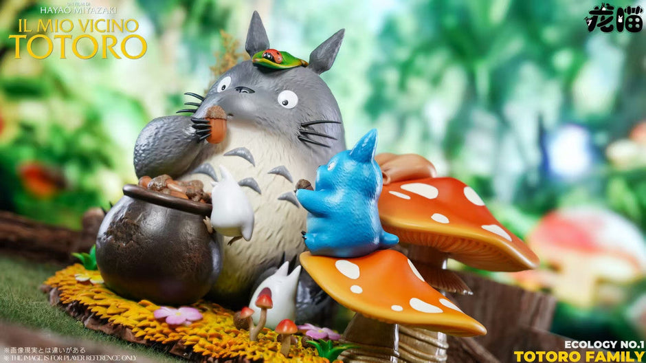 [Pre-Order Closed] LongMiao Studio - Statue - My Neighbor Totoro - eating acorns Totoro Family
