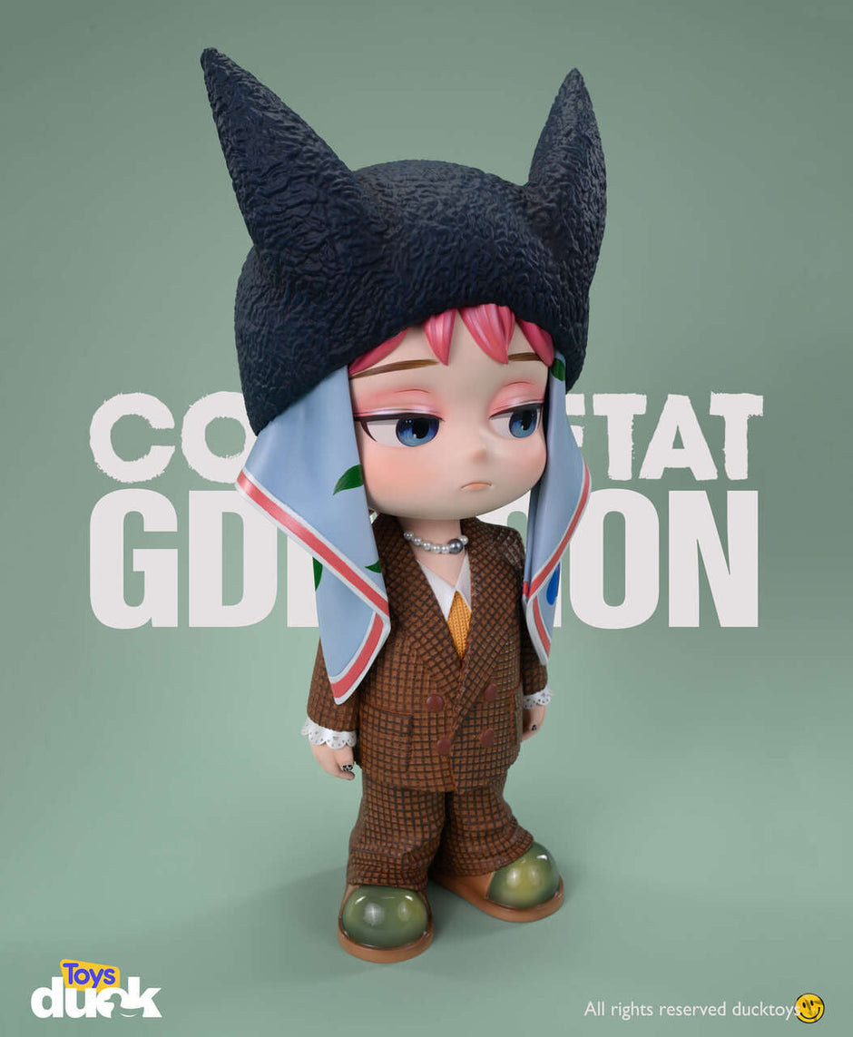 [Warehouse in Stock] Duck Toys Studio - Statue - K-POP - G-Dragon GD Black rabbit