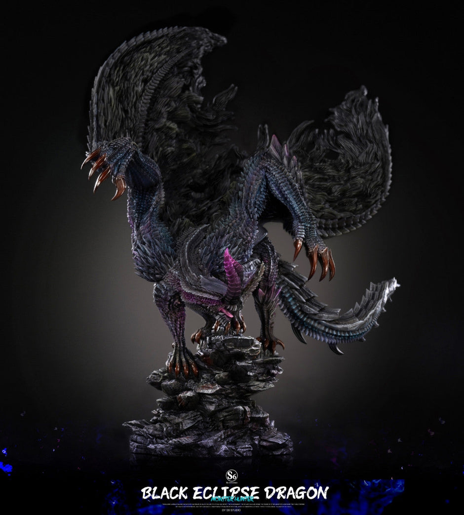 [Warehouse in Stock] S6 studio - Statue - Monster Hunter - #6 Black Eclipse Dragon (Gore Magala)
