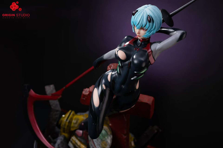 [Pre-Order] Origin Studio - Statue - Neon Genesis Evangelio - Black Combat Suit Ayanami Rei