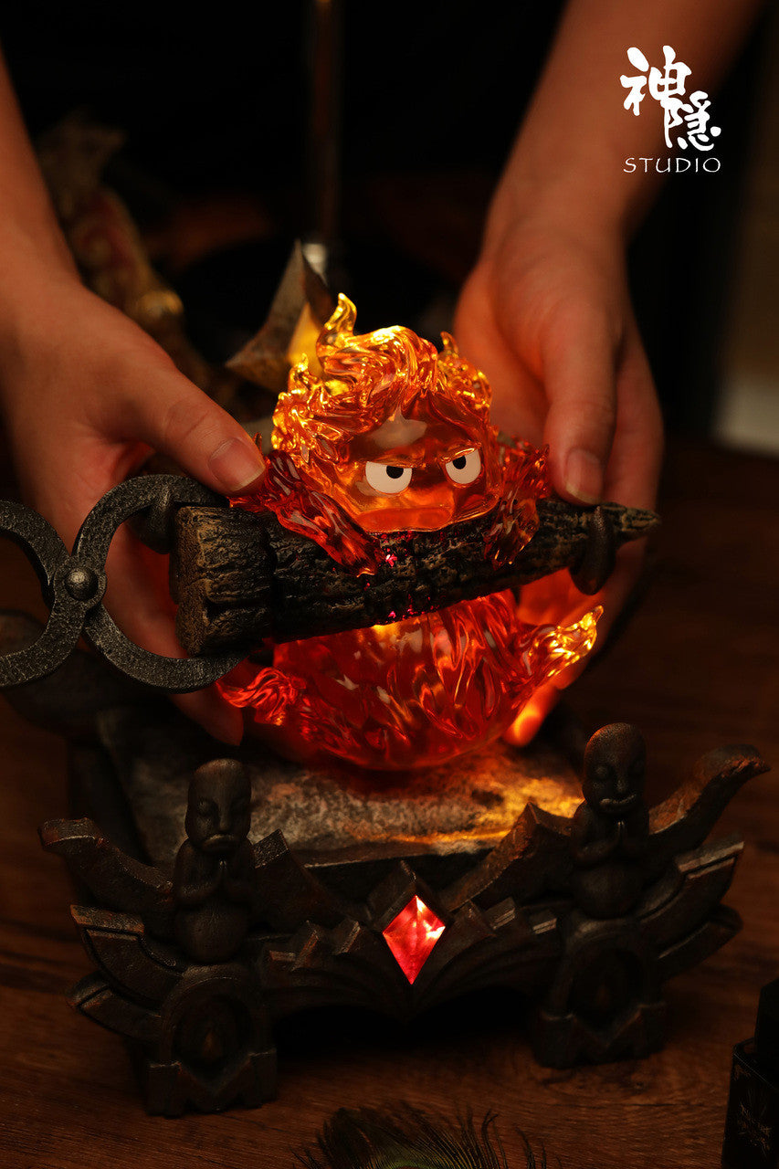 [Warehouse in Stock] Shen Yin Studio - Statue - Howl's Moving Castle - Contract Magic Canon Calcifer with LED Bracket Version