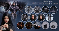 [Pre-Order Closed] LUXIFA Studio - Action Figure - Original - 1/6 Scale 7th Anniversary Limited Edition Silent Wings Dark Angel & Soloist LXF2512 (Licensed)