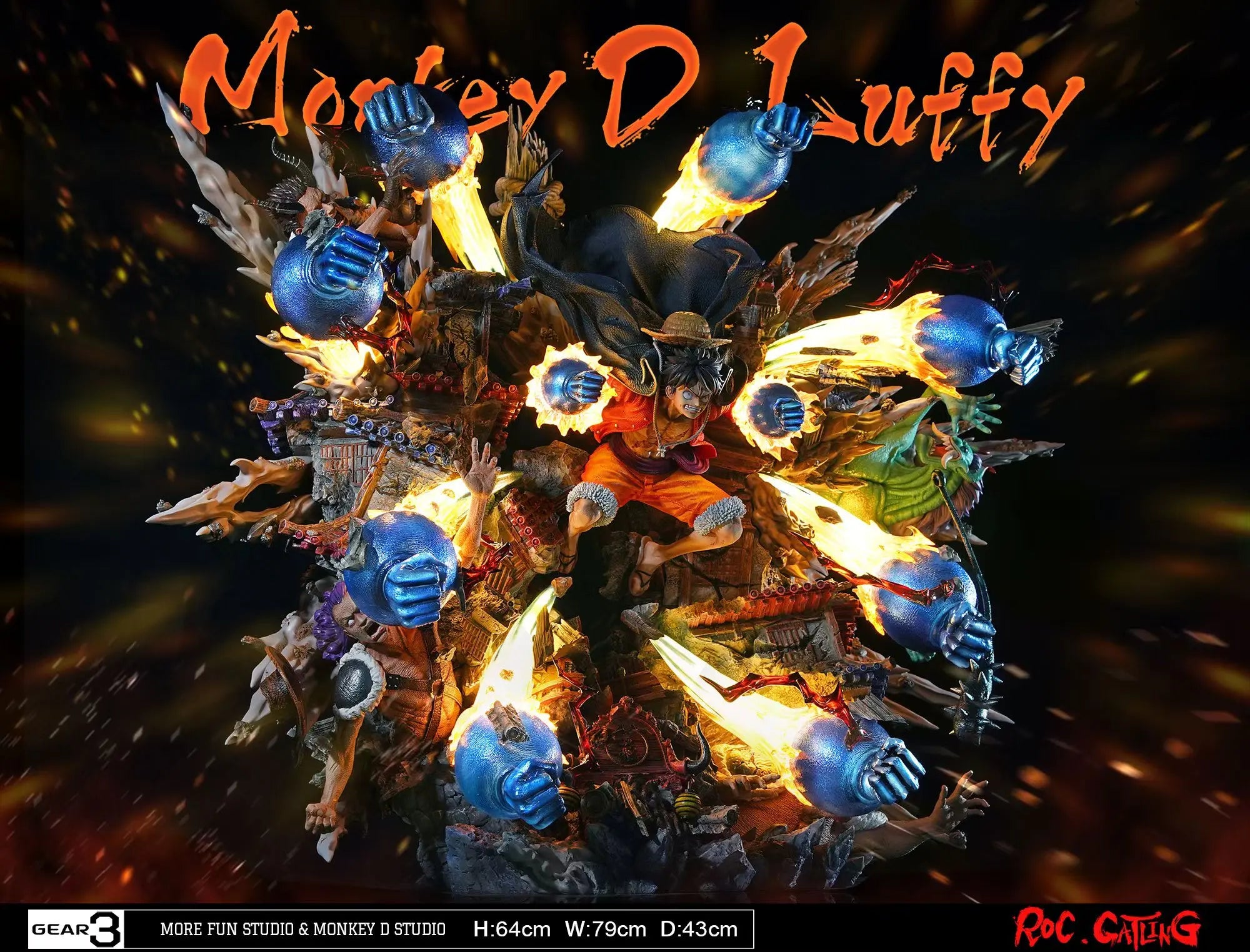 [Pre-Order] More Fun Studio X Monkey D. Studio - Statue - GEAR3 Luffy One Piece