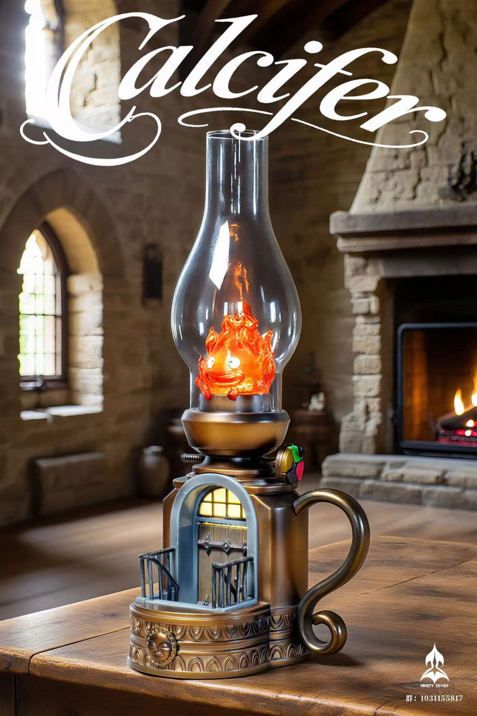 [Pre-Order] NINETY SEVEN Studio - Statue - Howl's Moving Castle - Retro Table Lamp CALCIFER