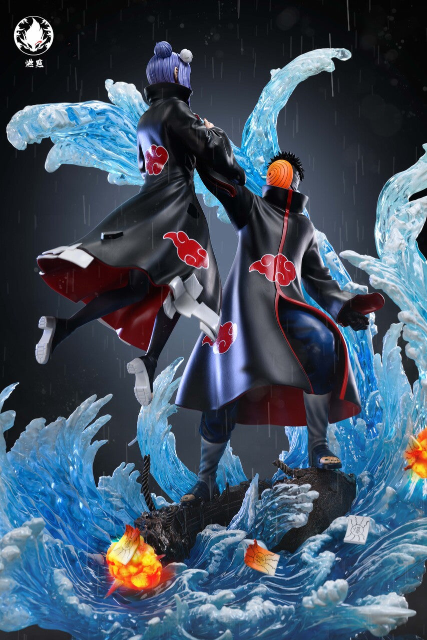 [Warehouse in Stock] Ran Dian Studio - Statue - Naruto - Akatsuki Series #8 Uchiha Obito(Tobi) & Konan