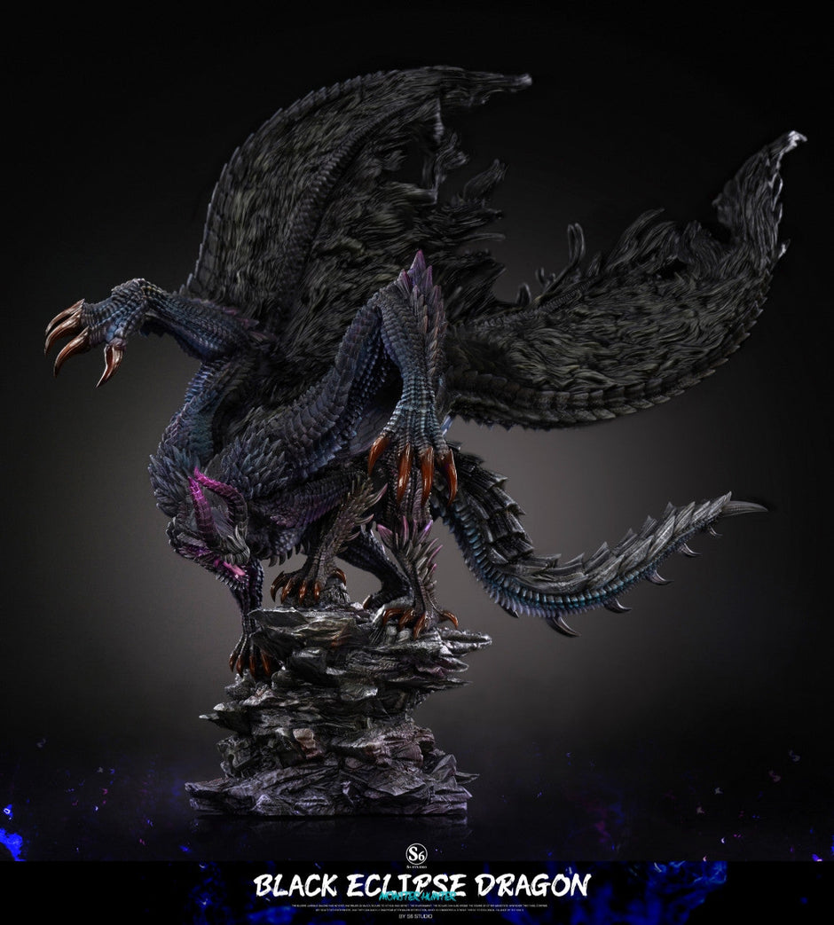 [Warehouse in Stock] S6 studio - Statue - Monster Hunter - #6 Black Eclipse Dragon (Gore Magala)