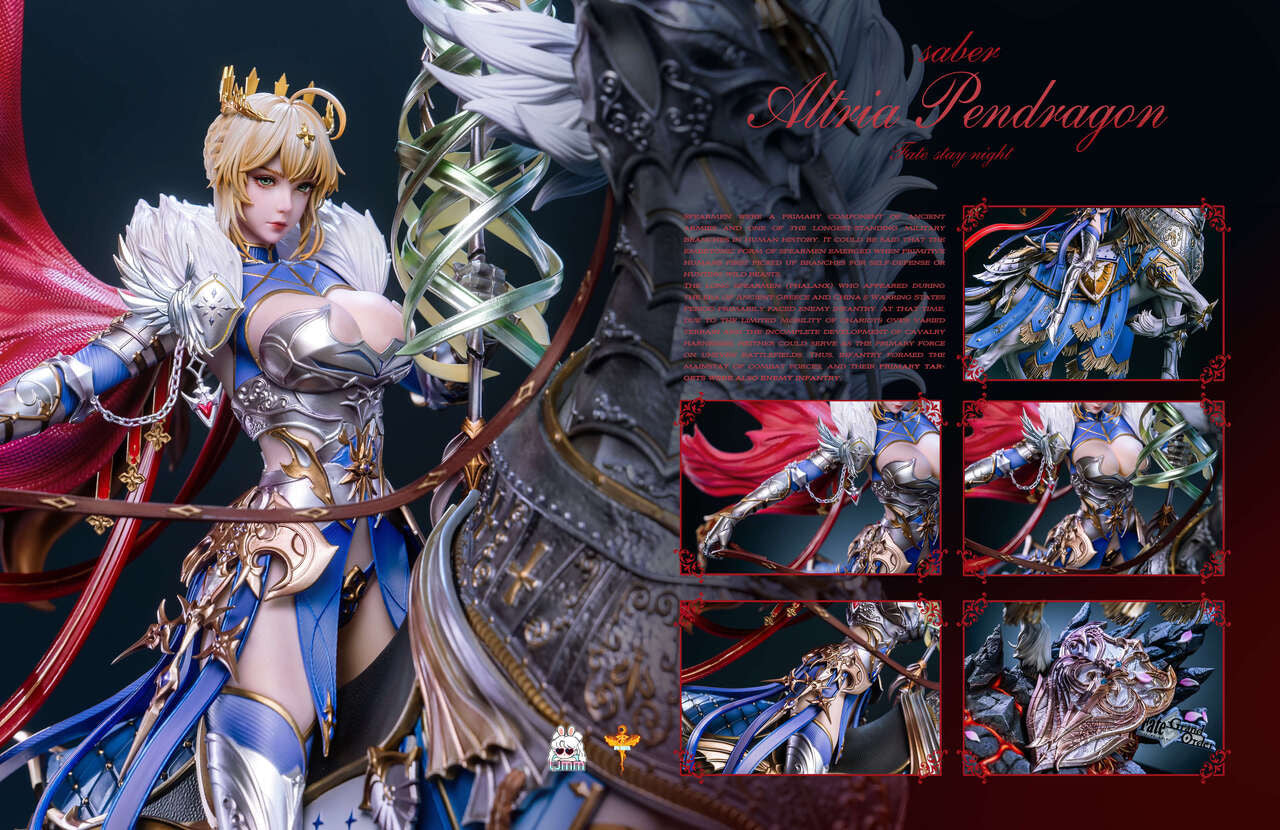[Pre-Order] UMM Studio - Statue - Fate - White Lancer Resonant Black Lancer Resonant Saber Artoria Pendragon Twin Lancers Resonance
