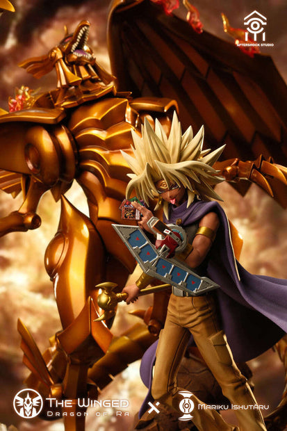 [Warehouse in Stock] Aftershock Studio - Statue - Yu-Gi-Oh! The Winged Dragon of Ra & Marik Ishtar