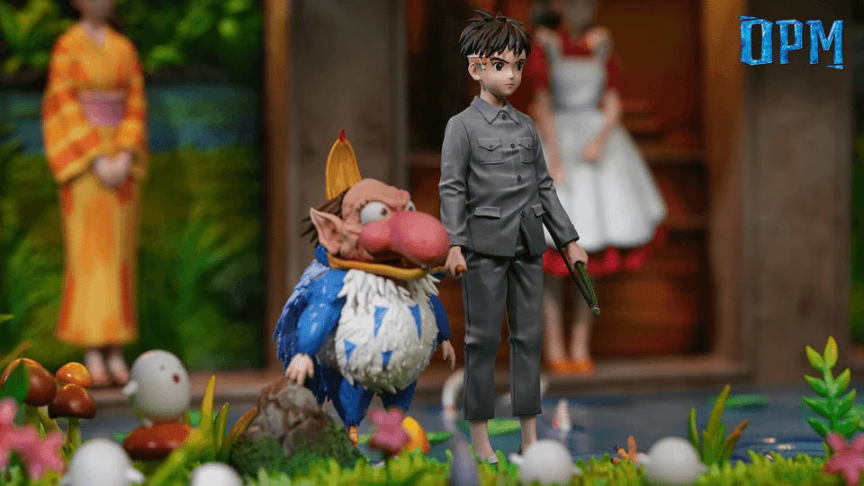 [Pre-Order Closed] OPM Studio - Statue - The Boy and the Heron - Hayao Miyazaki Desktop Series 008 Mahito Maki & Natsuko & Himi & Great Uncle