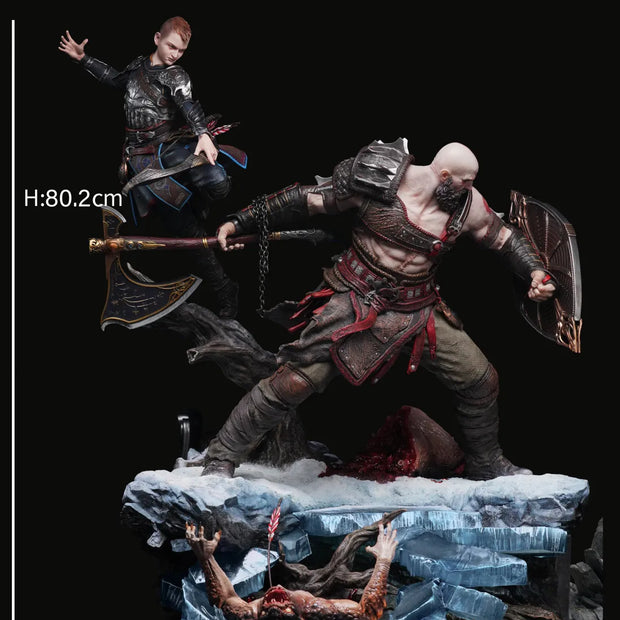 [Warehouse in Stock] Sword X Wing Studio & ACY Studio - Statue - God of War - Kratos & Atreus